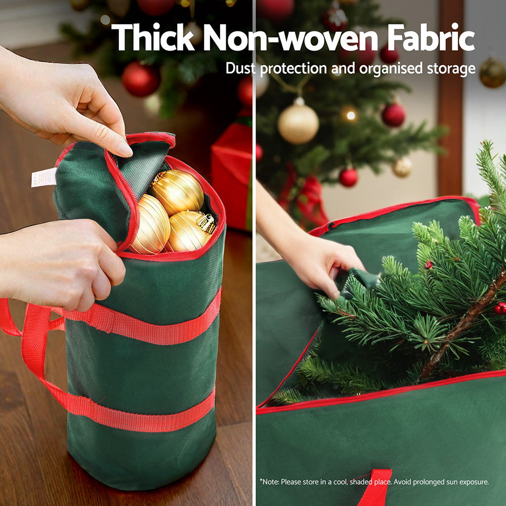 Jingle Jollys Christmas Tree and Baubles Storage Bag Set