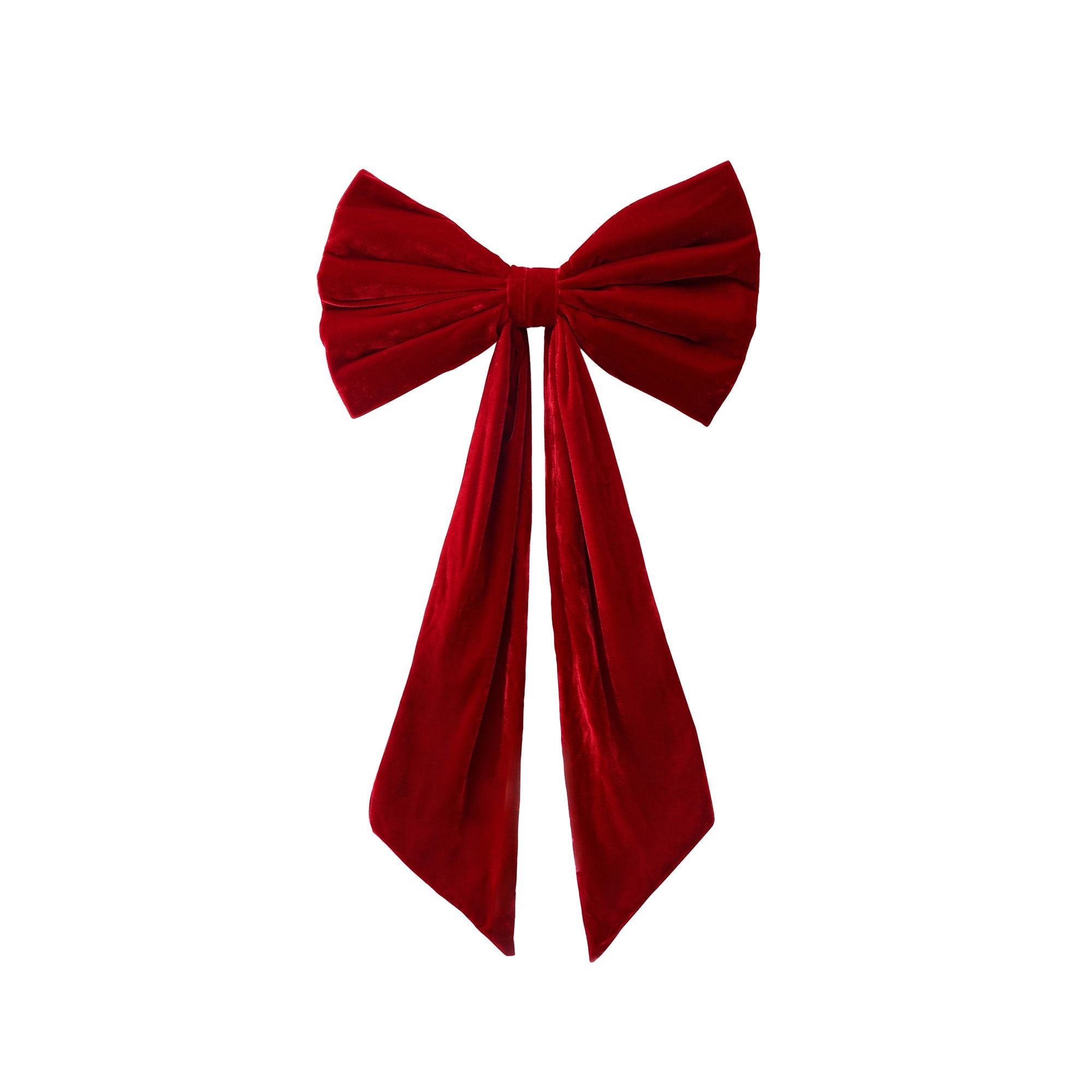 Jingle Jollys Red Velvet Christmas Bows Tree Decorations Xmas Ornaments