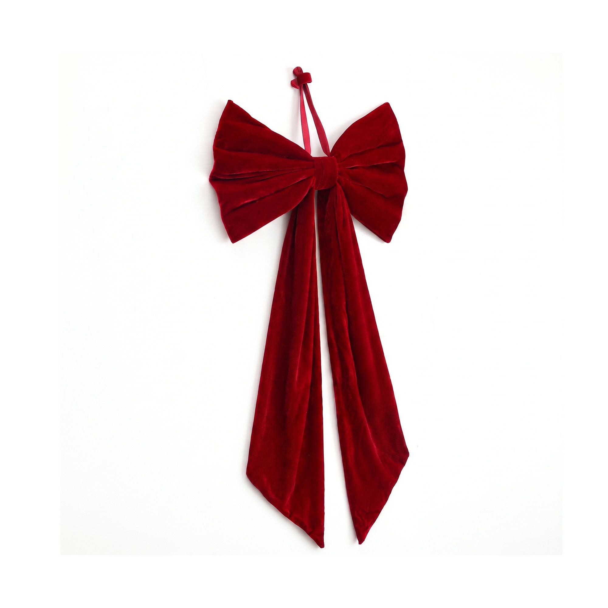 Jingle Jollys Red Velvet Christmas Bows Tree Decorations Xmas Ornaments