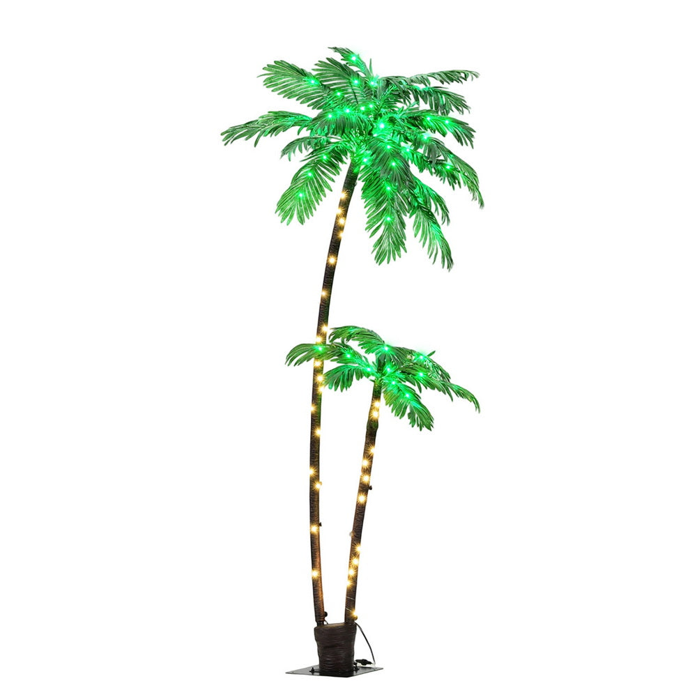 Jingle Jollys 2.1m LED Christmas Palm Tree Decoration