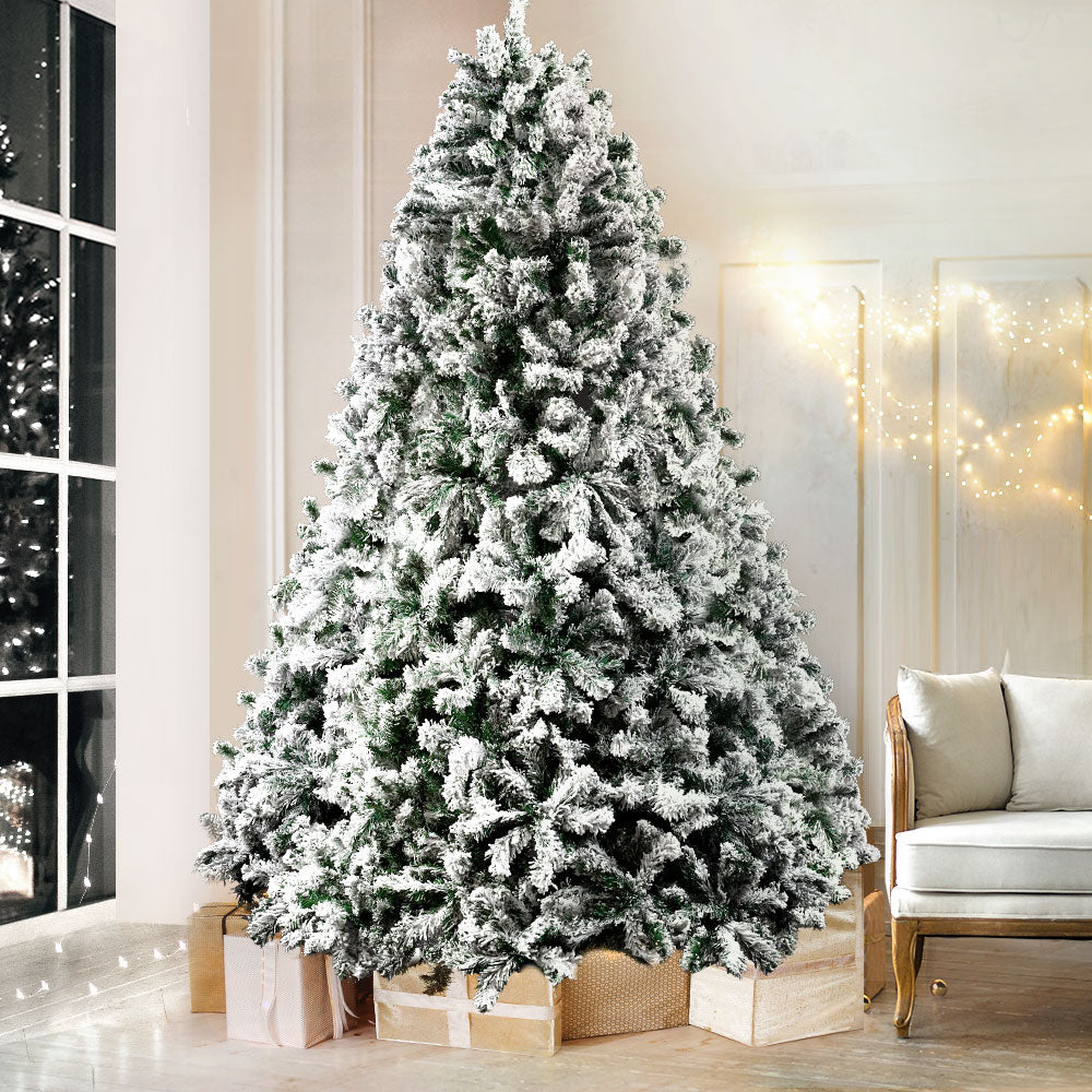 Jingle Jollys 6FT Christmas Tree Snow-Flocked 758 Tips