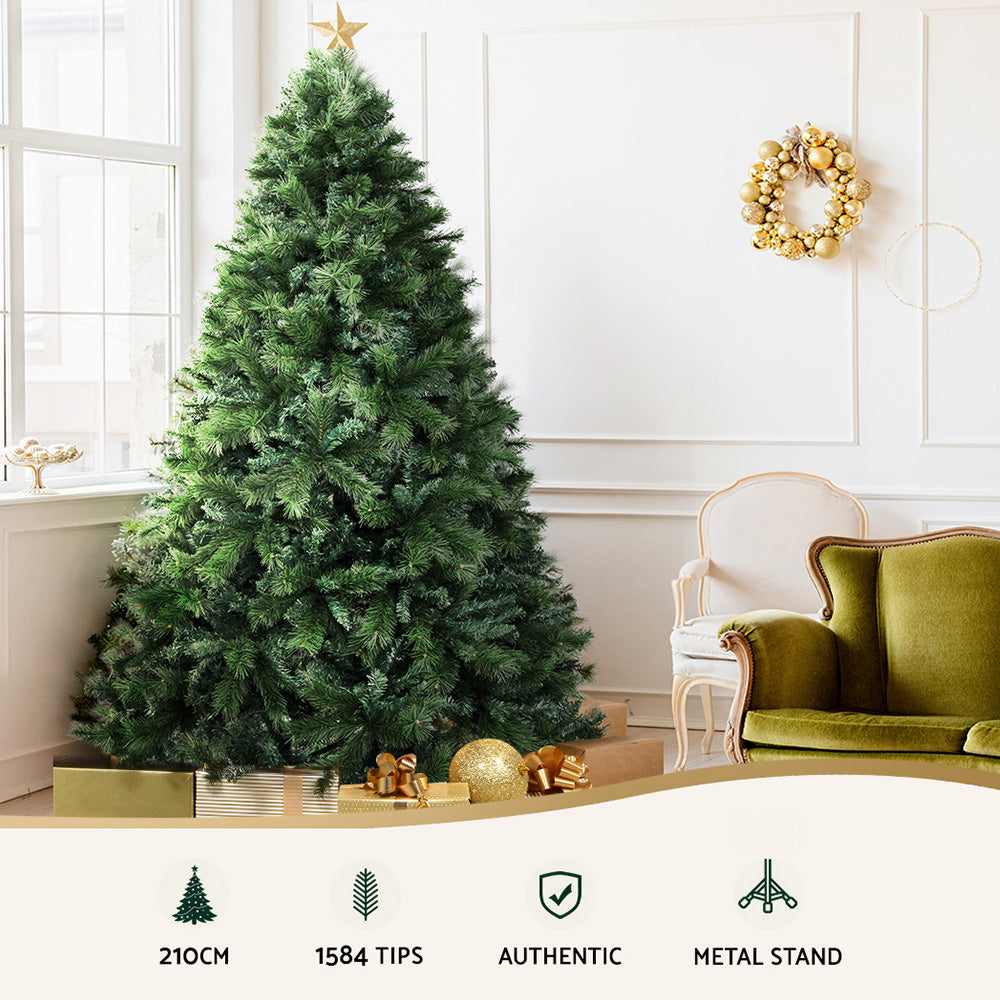 Jingle Jollys 2.1M Christmas Tree with 1584 Tips