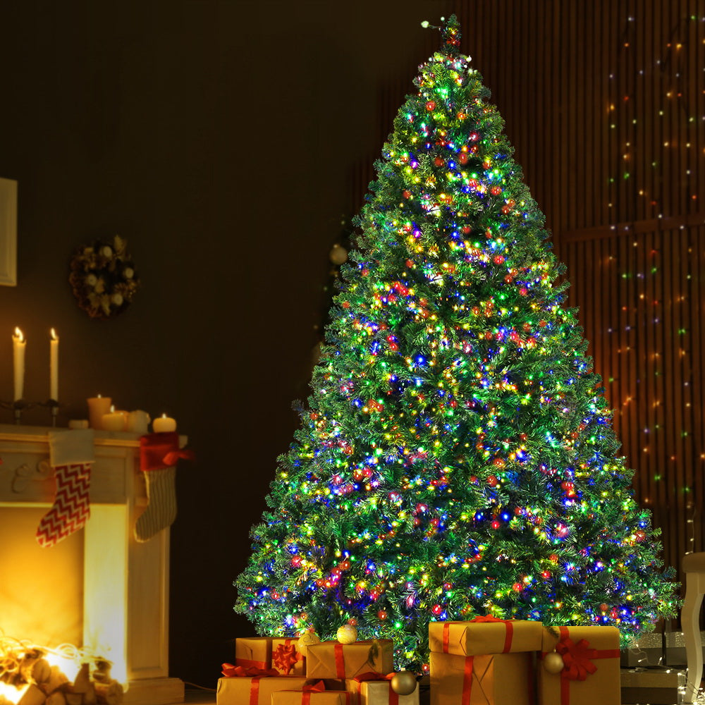 Jingle Jollys 2.4M LED Christmas Tree Multi-Colour 8 Light Modes