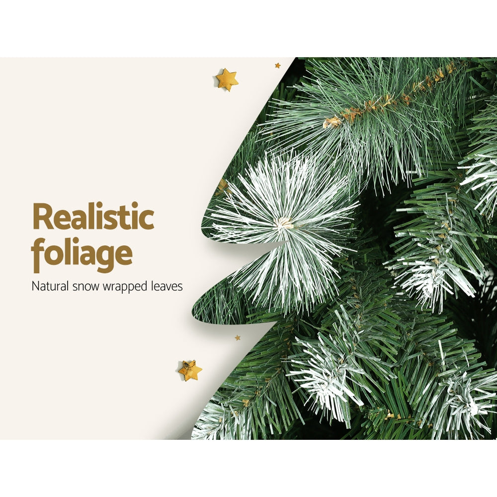 Jingle Jollys 9FT Christmas Tree Snowy Pine 1765 Tips