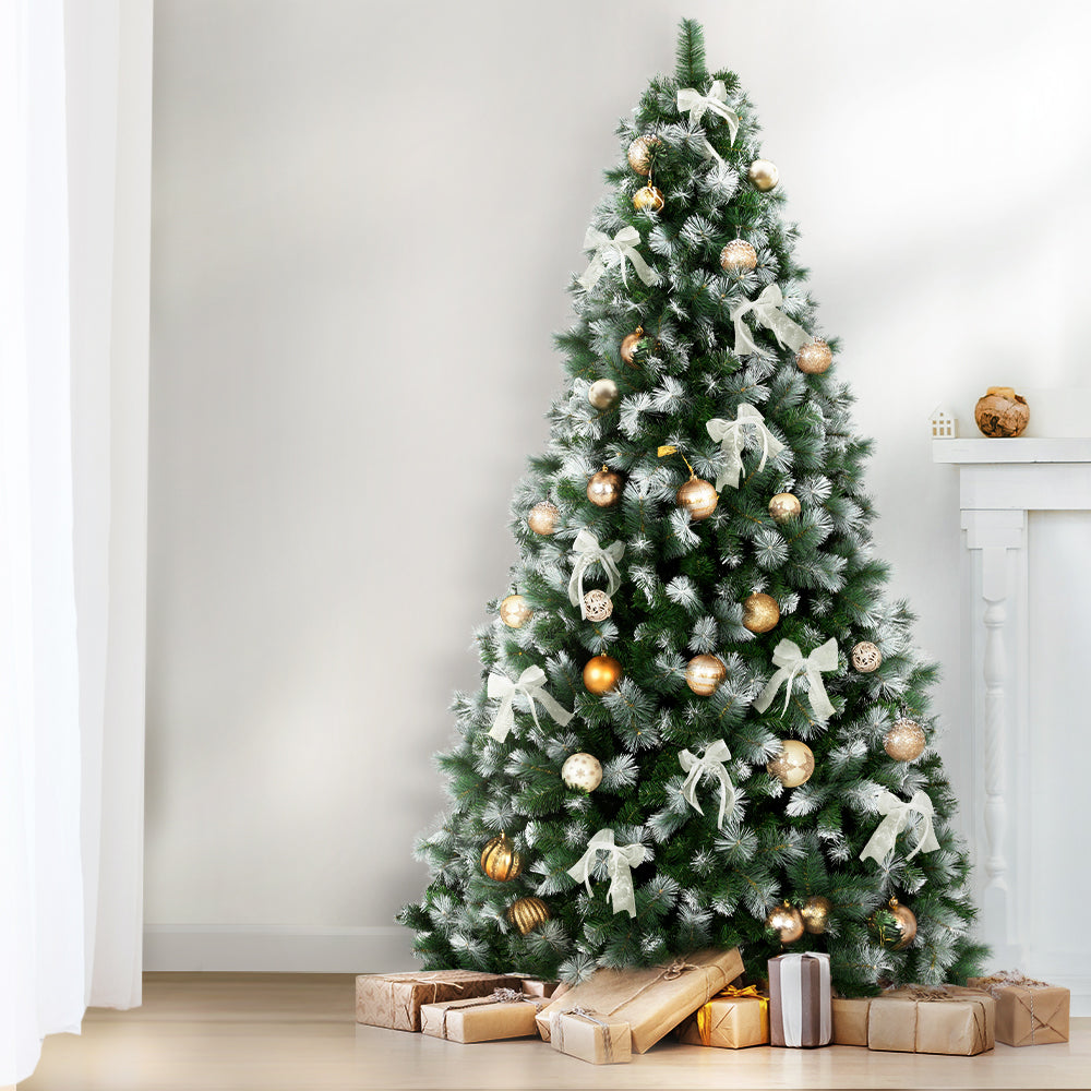 Jingle Jollys 9FT Christmas Tree Snowy Pine 1765 Tips