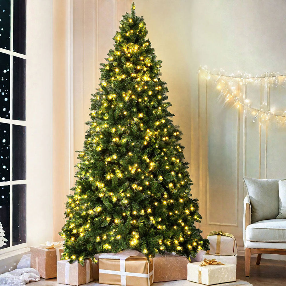 9FT Pre-lit LED Christmas Tree 270cm, Metal Stand – Jingle Jollys