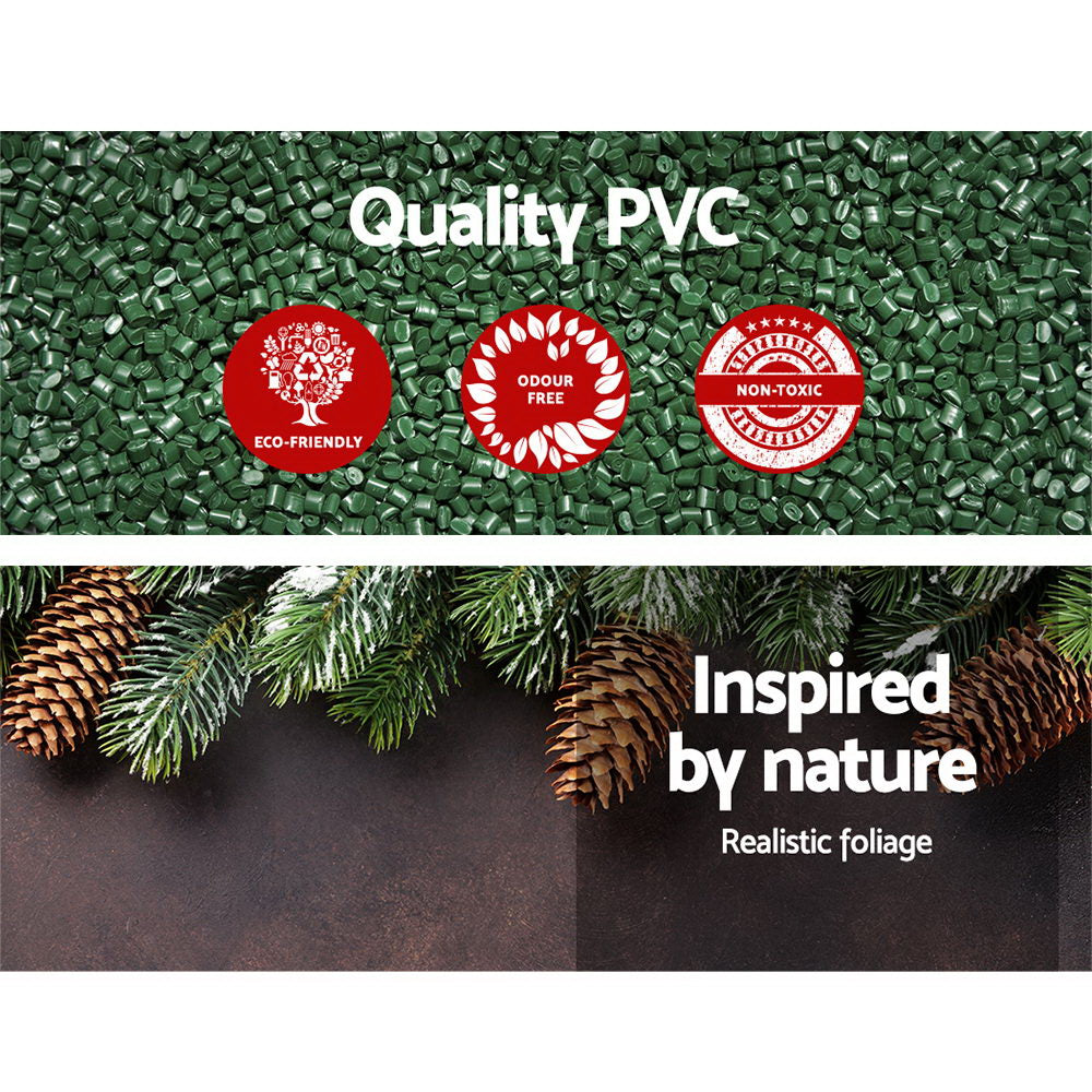 Jingle Jollys 60cm Christmas Wreath Green Indoor Outdoor Decor