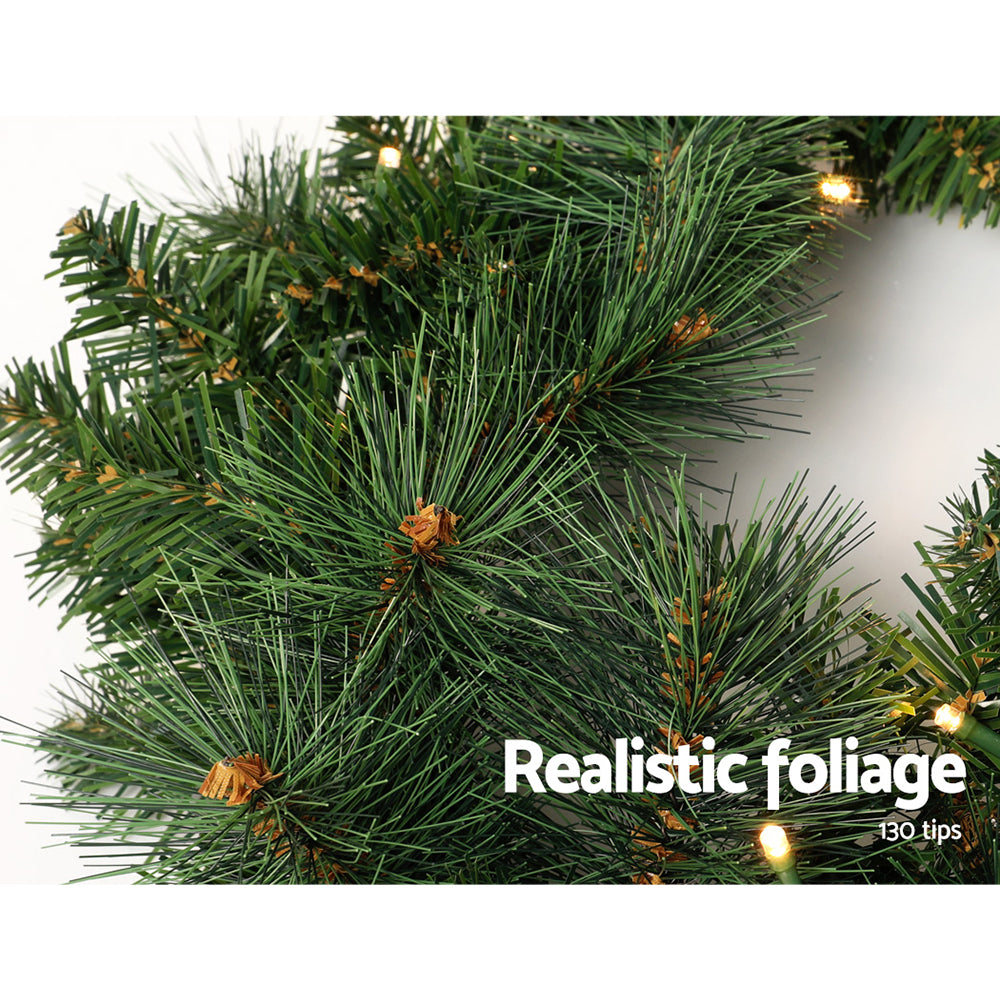 Jingle Jollys 1.8m Christmas Garland LED Lights Green