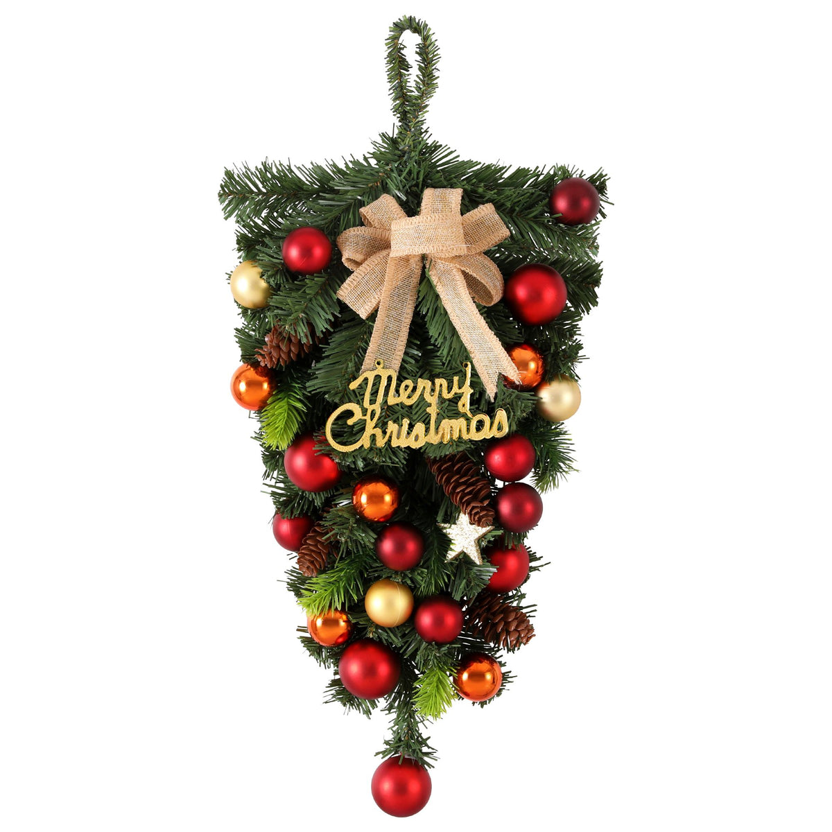Jingle Jollys 50cm Hanging Christmas Garland Wreath Decorations