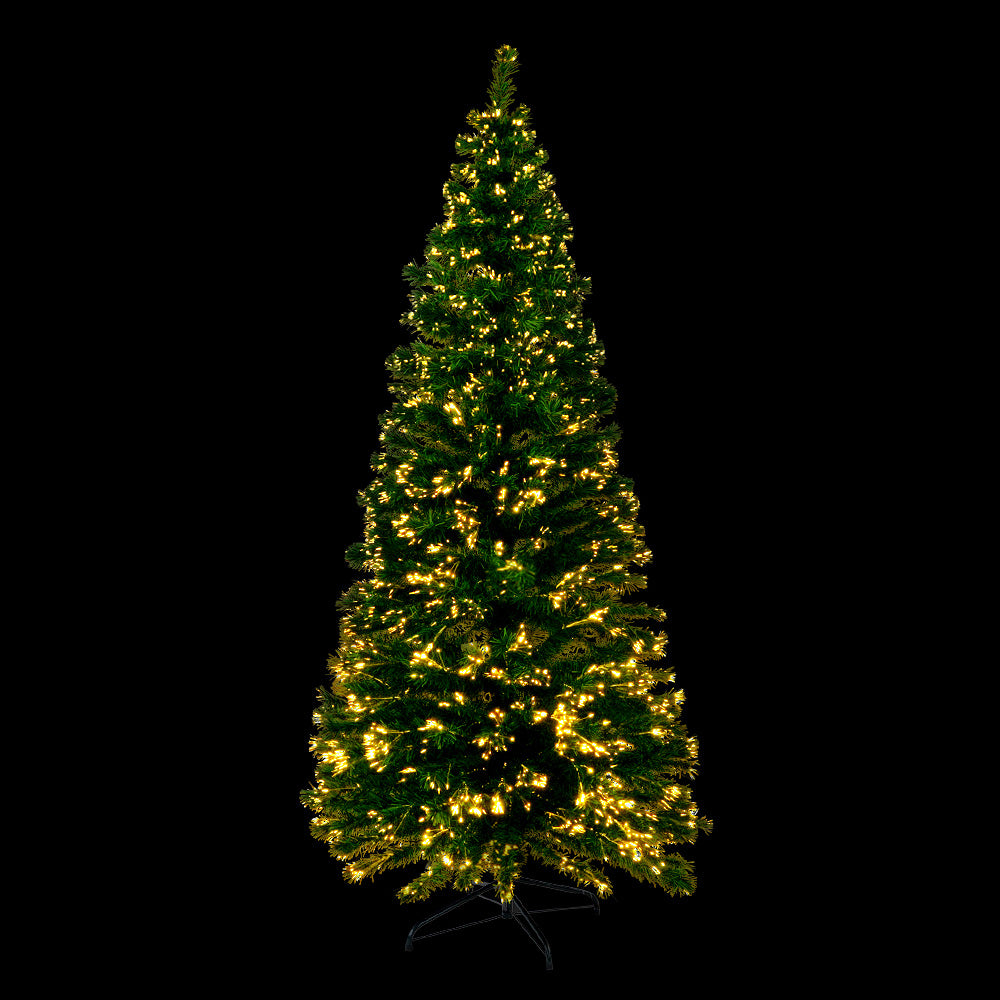 Jingle Jollys 1.8m Optic Fibre LED Christmas Tree Warm White