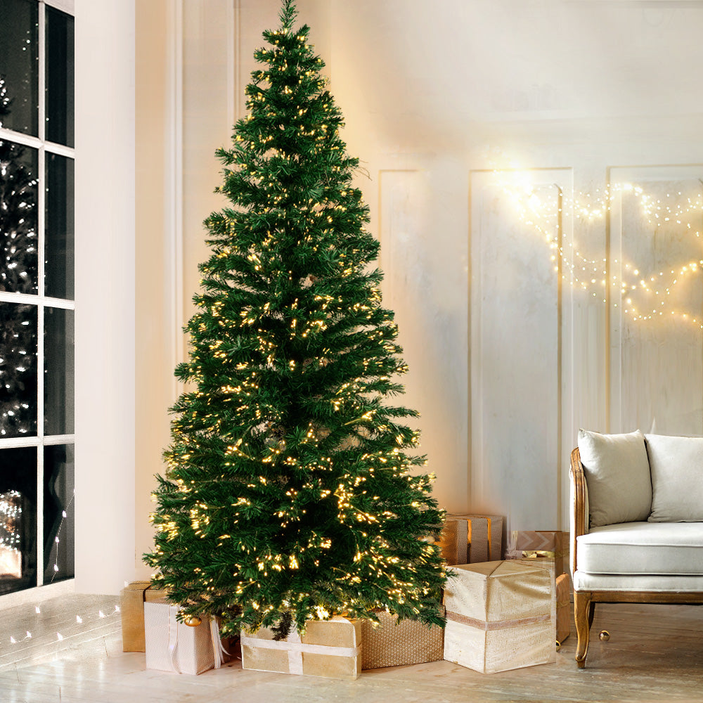 Jingle Jollys 1.8m Optic Fibre LED Christmas Tree Warm White