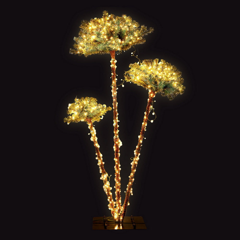 Jingle Jollys LED Christmas Palm Tree 3-in-1 Party Decor 1.2/1.5/1.8M