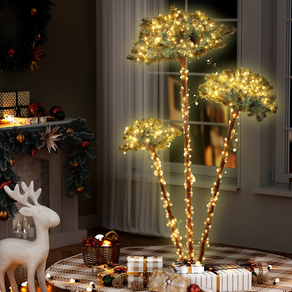 Jingle Jollys LED Christmas Palm Tree 3-in-1 Party Decor 1.2/1.5/1.8M