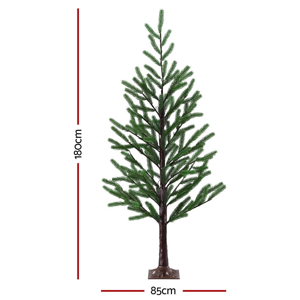 Jingle Jollys 1.8M Pre-lit Christmas Tree with LED Lights
