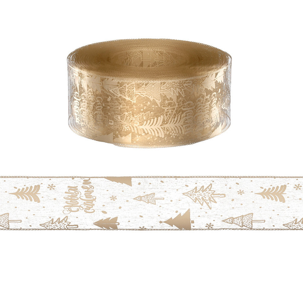 Jingle Jollys 20M Christmas Ribbon Roll Gold Xmas Tree Decor