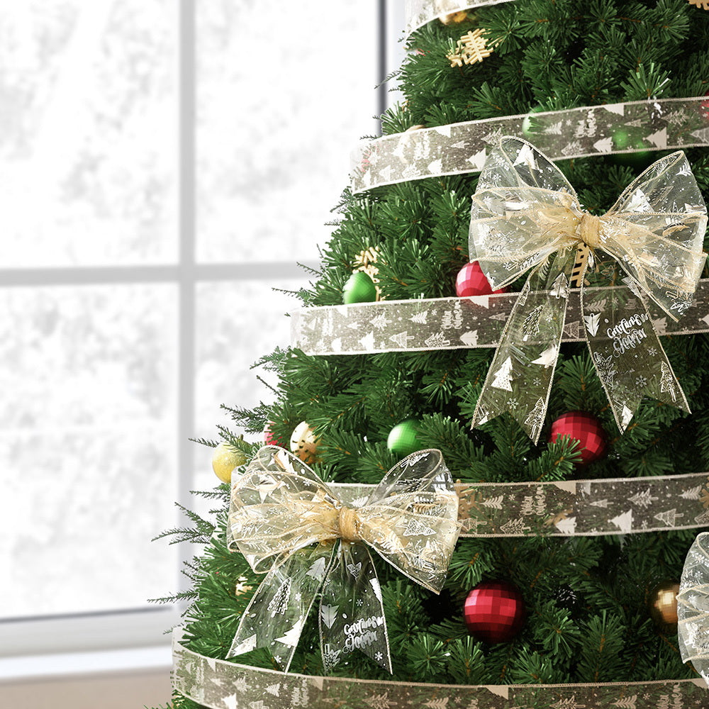 Jingle Jollys 20M Christmas Ribbon Roll Gold Xmas Tree Decor