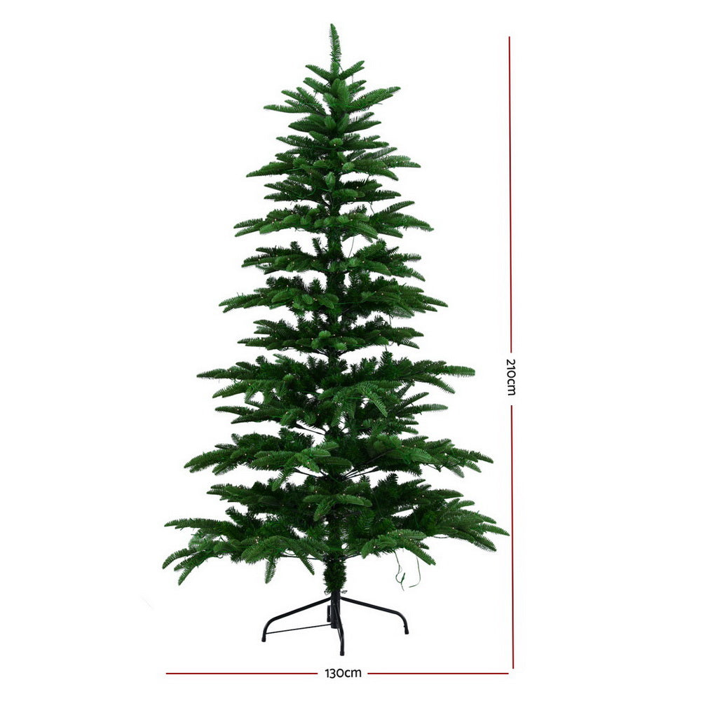 Jingle Jollys 210cm LED Christmas Tree 860 Tips Warm White