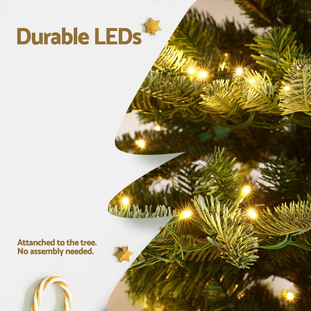 Jingle Jollys 210cm LED Christmas Tree 860 Tips Warm White