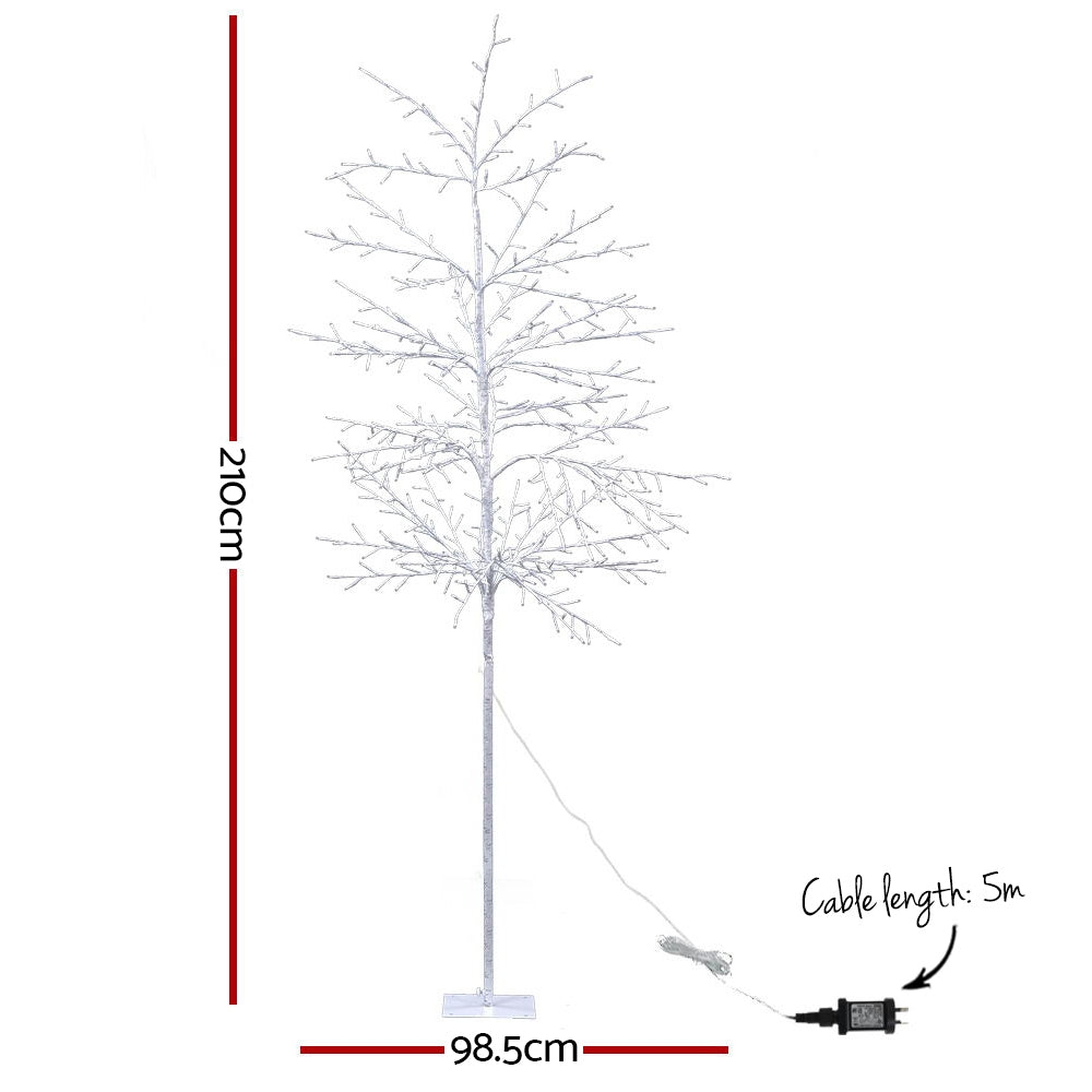 Jingle Jollys 2.1M LED Christmas Tree 480 Warm White Lights