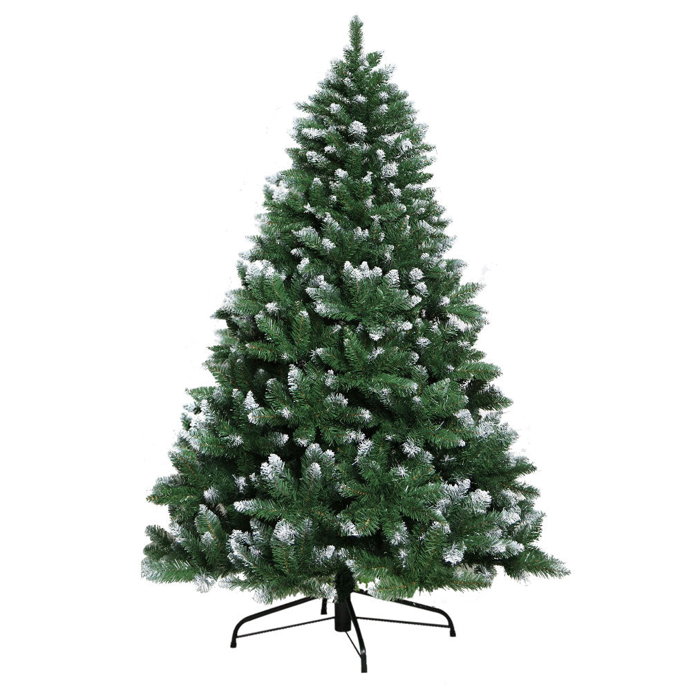 Jingle Jollys 2.1m Snowy Christmas Tree 905 Tips