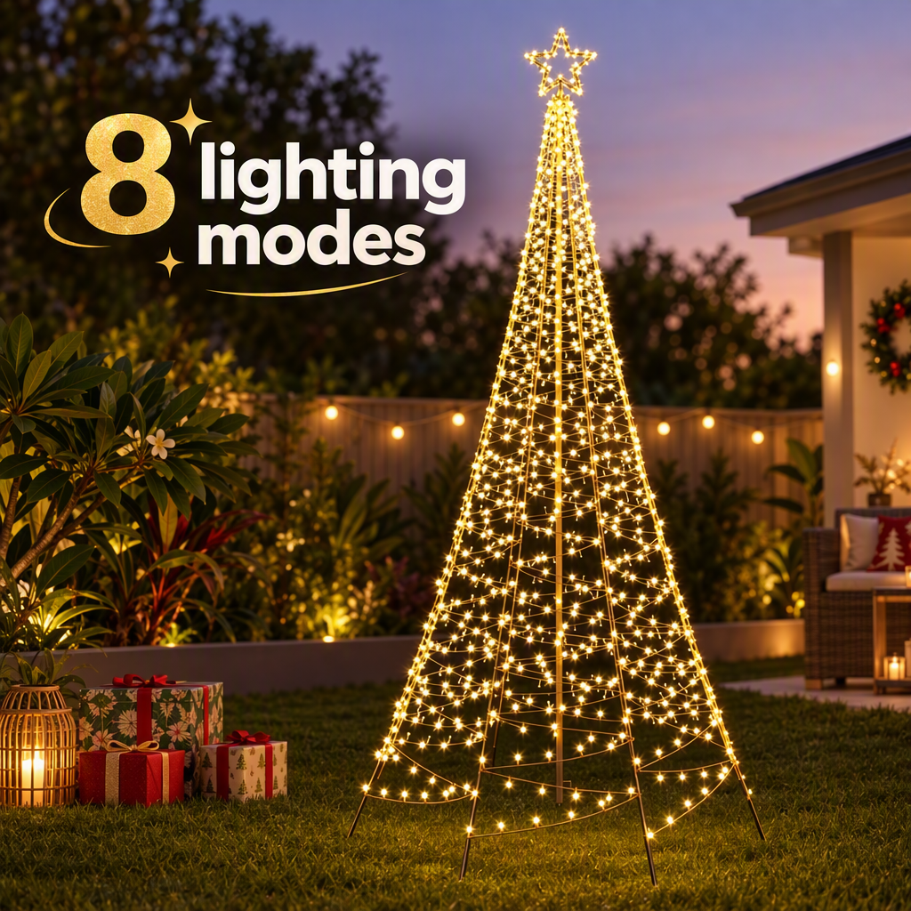 Jingle Jollys Solar Christmas Tree 3.6m 800 LED