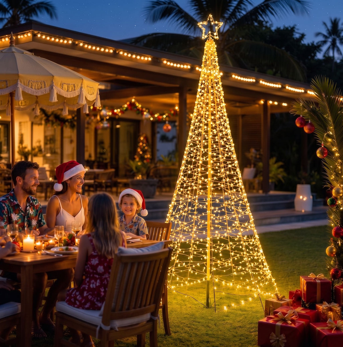 Jingle Jollys Solar Christmas Tree 3.6m 800 LED