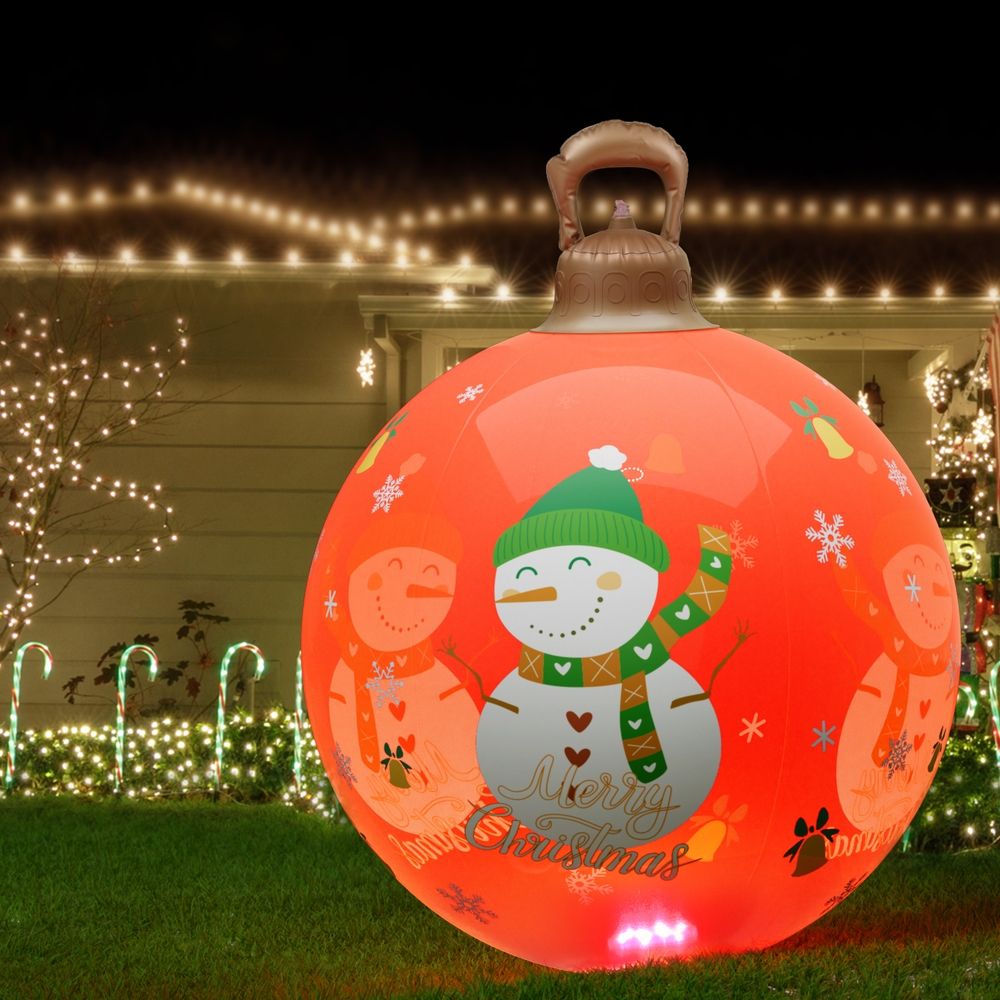 Jingle Jollys Christmas Inflatable Ball 60cm Illuminated LED Light
