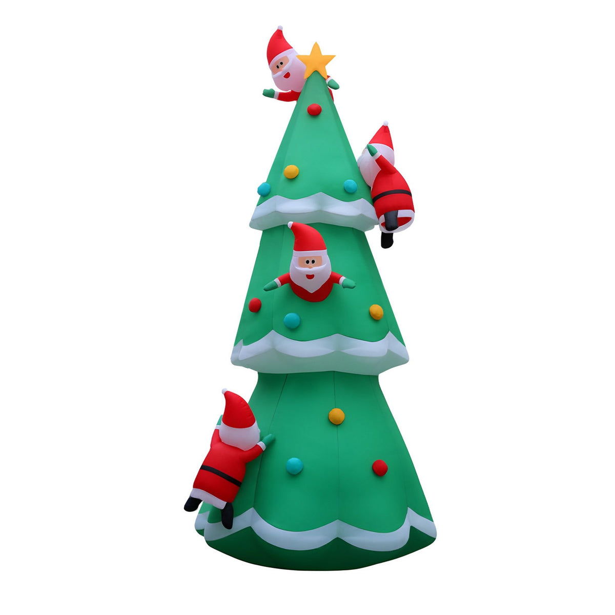 Jingle Jollys 5M Illuminated Christmas Inflatable Santa Tree