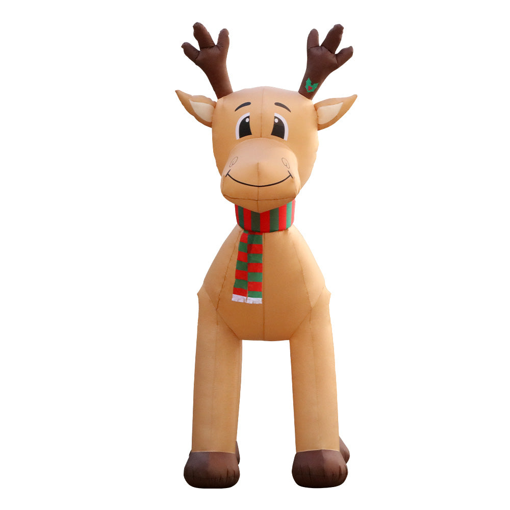 Jingle Jollys 5M Inflatable Reindeer Illuminated Christmas Decoration
