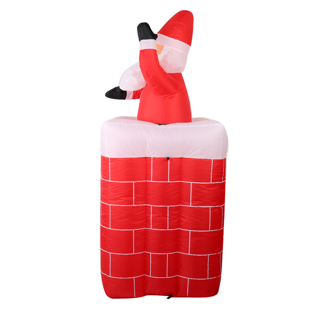Jingle Jollys 1.8M Inflatable Santa Illuminated Christmas Decoration