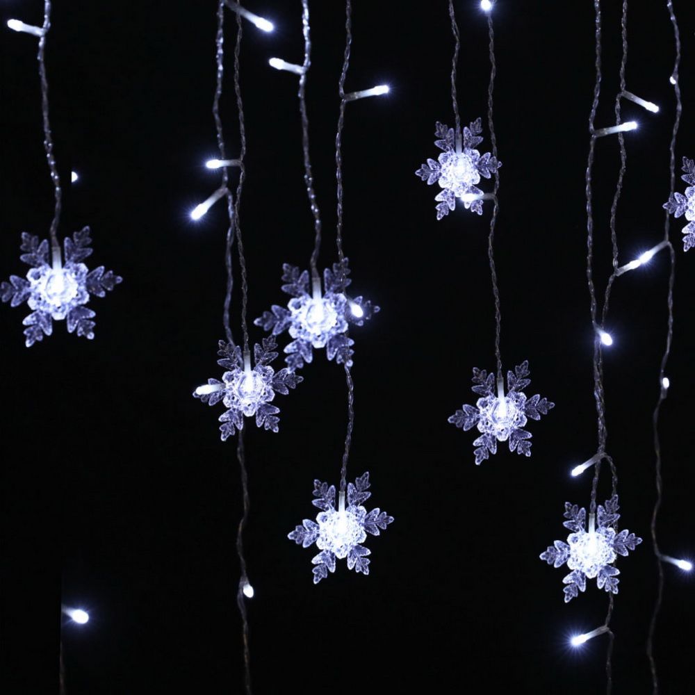 Jingle Jollys 6M Christmas Icicle Lights 160 LED Cold White