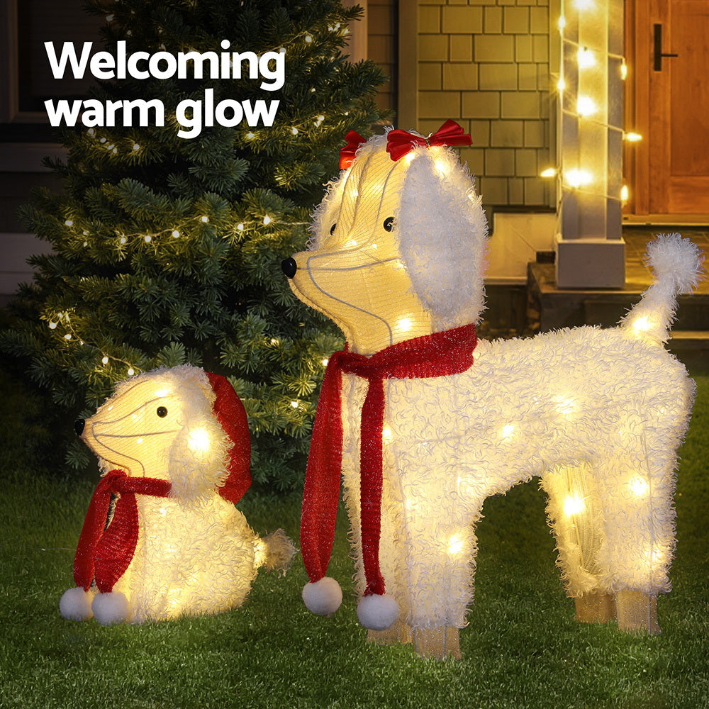 Jingle Jollys 60 LED Fairy Light Dog Decorations Set