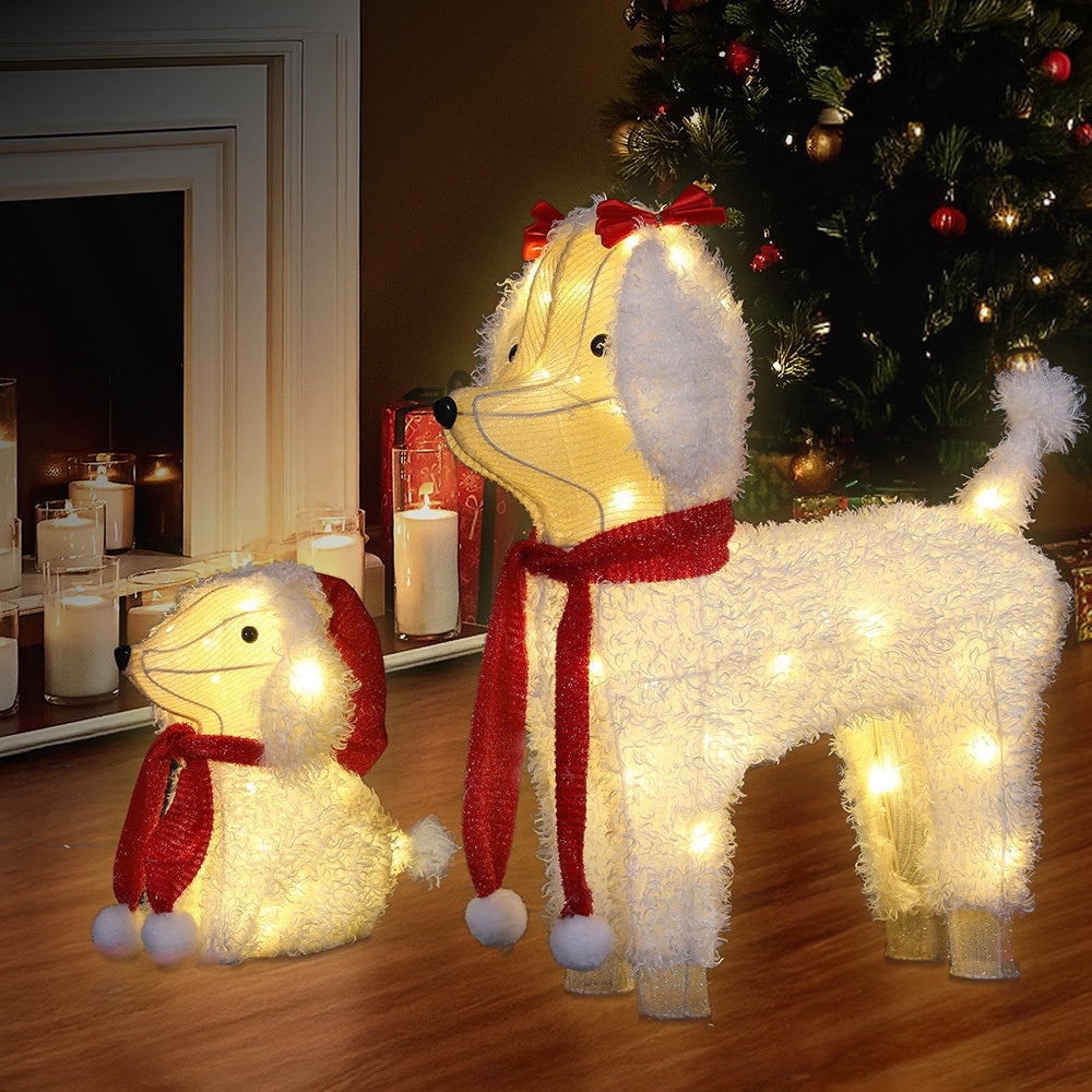 Jingle Jollys 60 LED Fairy Light Dog Decorations Set