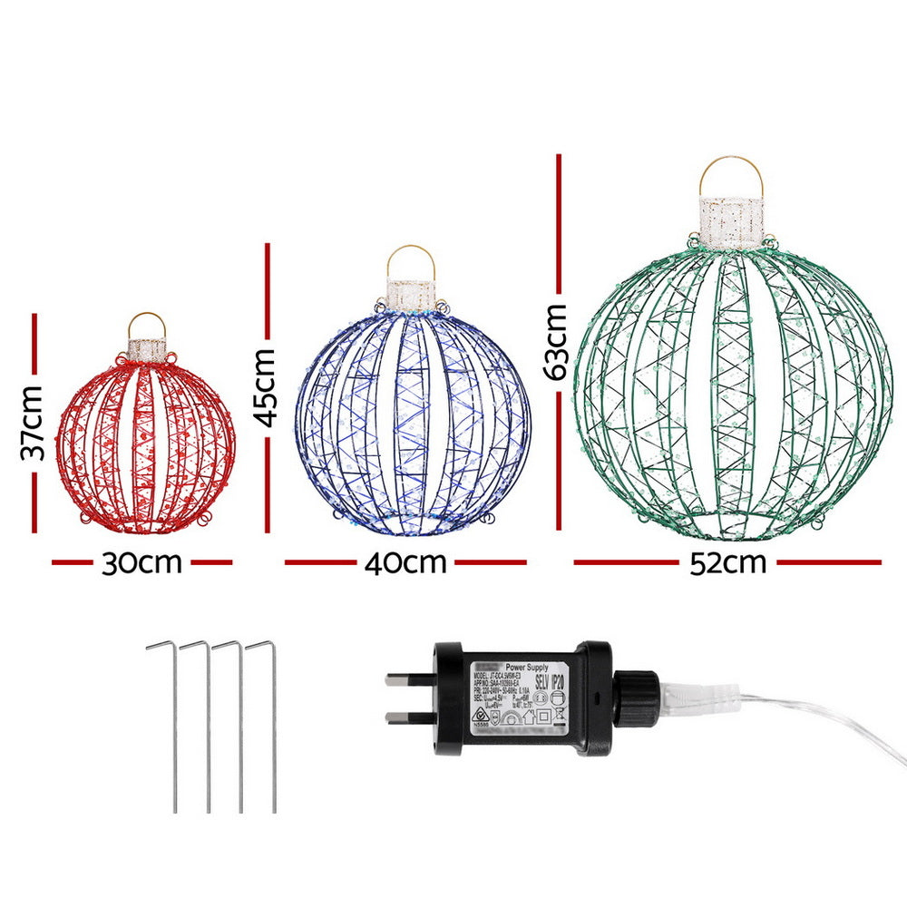 Jingle Jollys 320 LED Fairy Light Ball Decorations Set