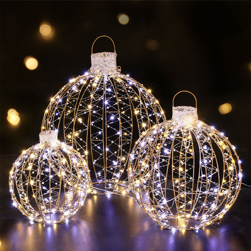 360 LED Waterproof Christmas 3 Ball Lights Set Jingle Jollys