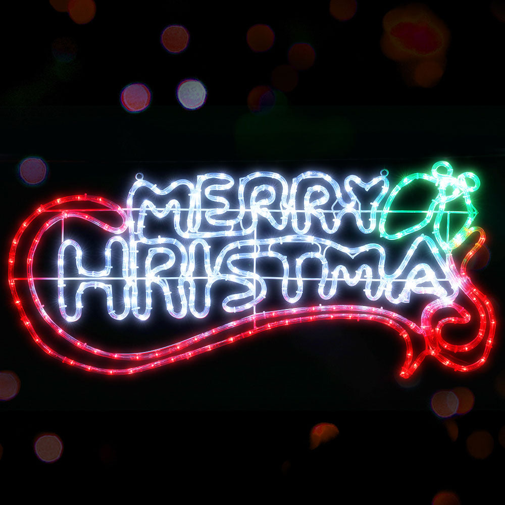 Jingle Jollys 0.96M Christmas Lights 288 LED Multi-Coloured Decorations