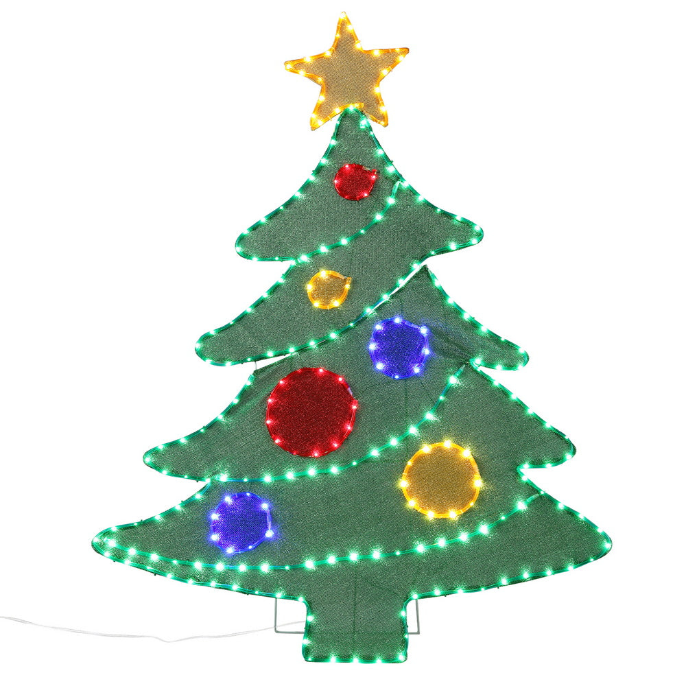 Jingle Jollys 150cm Outdoor Christmas Motif 220 LED Rope Light Multi-Coloured