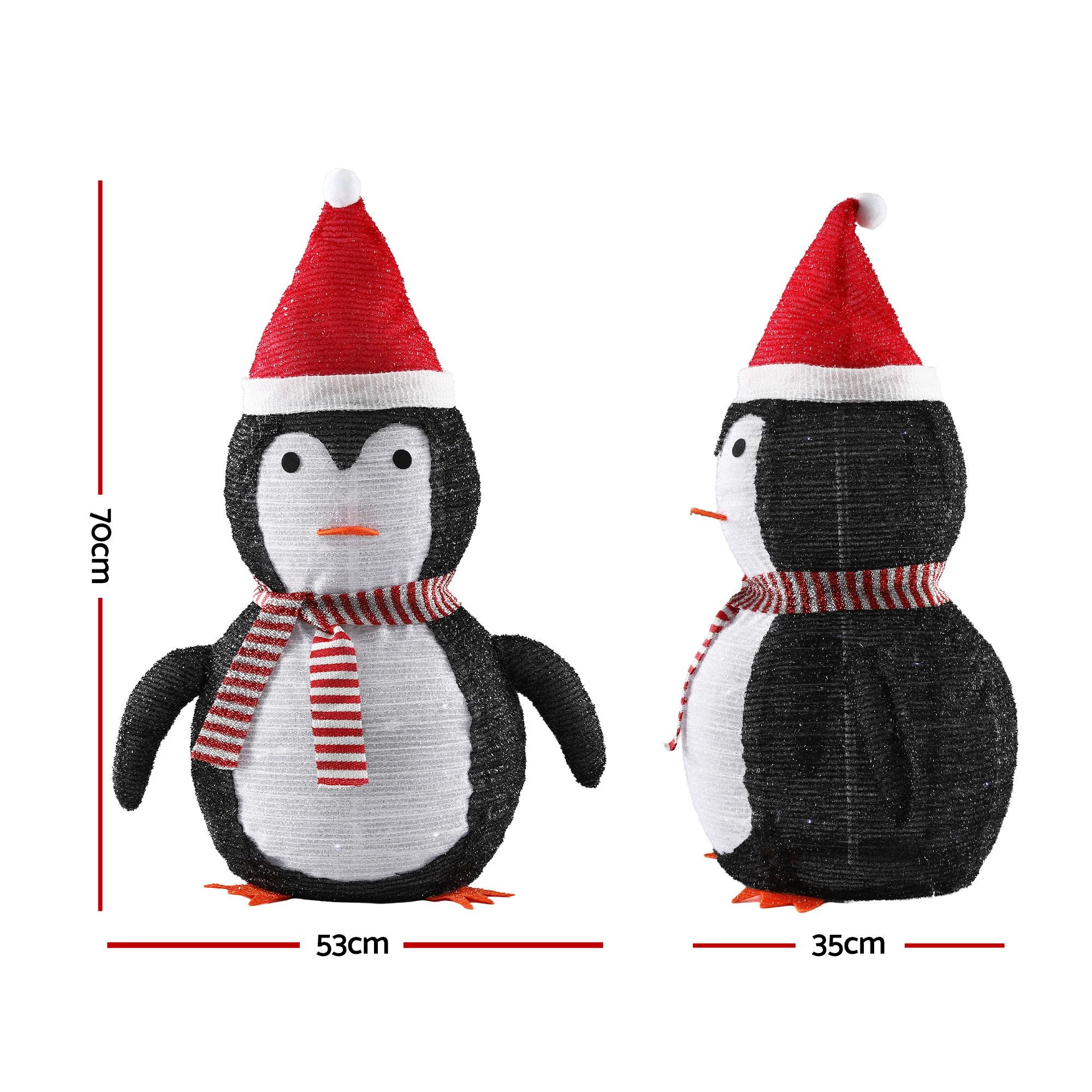 Jingle Jollys Christmas Penguin Light LED Christmas Decoration Pop Up Christmas Display 70cm