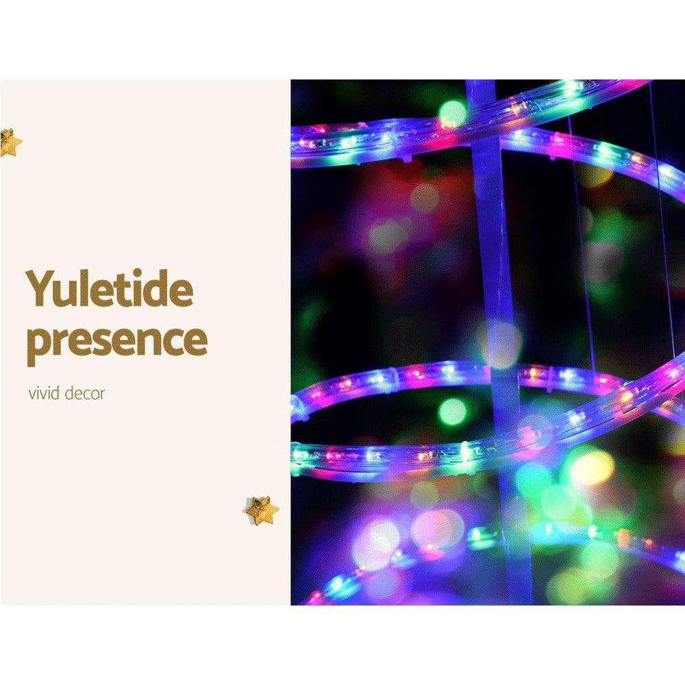 Jingle Jollys 1.88M LED Christmas Tree 288 Lights Multi-Coloured