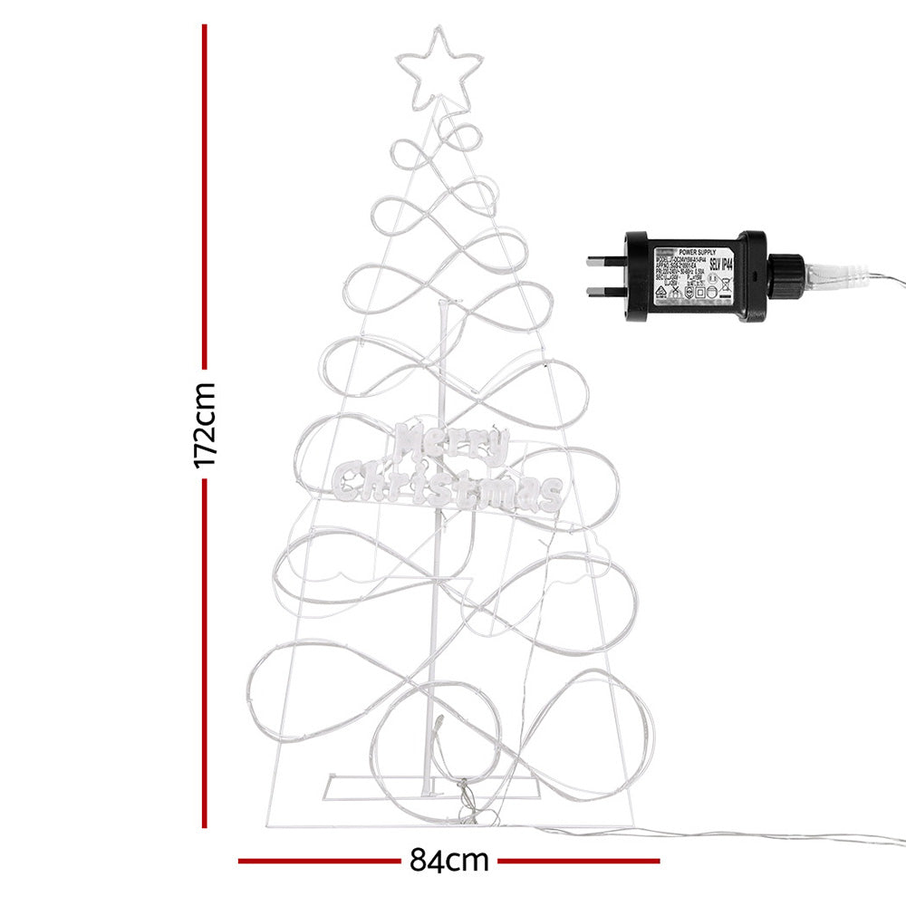 1.7m RGBW LED Christmas Tree, Steel Frame, 8 Modes | Jingle Jollys