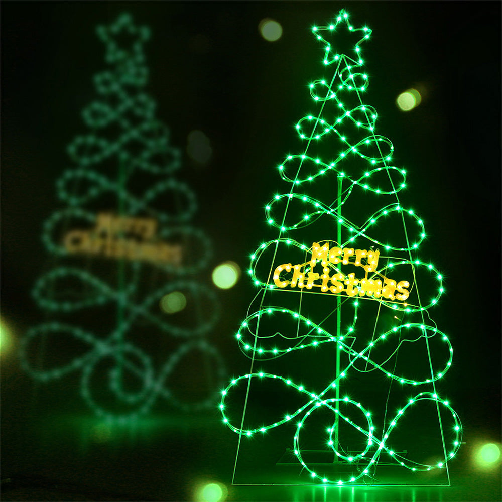 1.7m RGBW LED Christmas Tree, Steel Frame, 8 Modes | Jingle Jollys