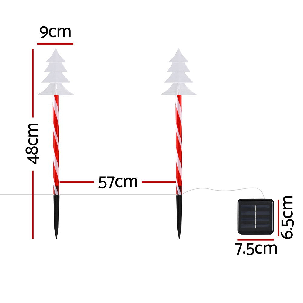 5 PCS Solar Path Lights, 8 Modes, 25 LEDs - Jingle Jollys