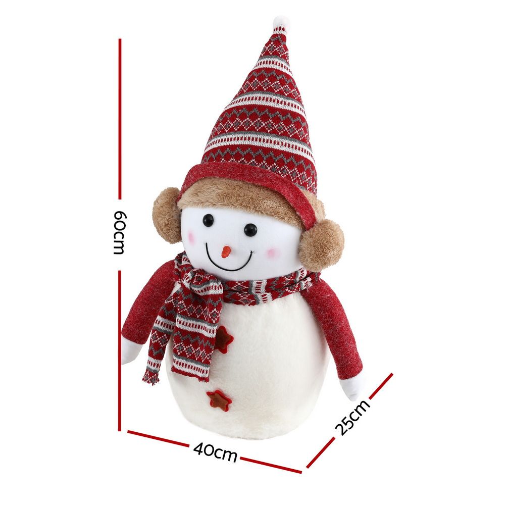 Jingle Jollys 60cm Christmas Snowman Decoration Tabletop Ornament