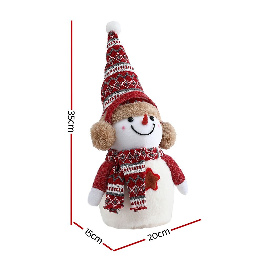 Jingle Jollys Christmas Snowman Handicraft Ornament 35cm