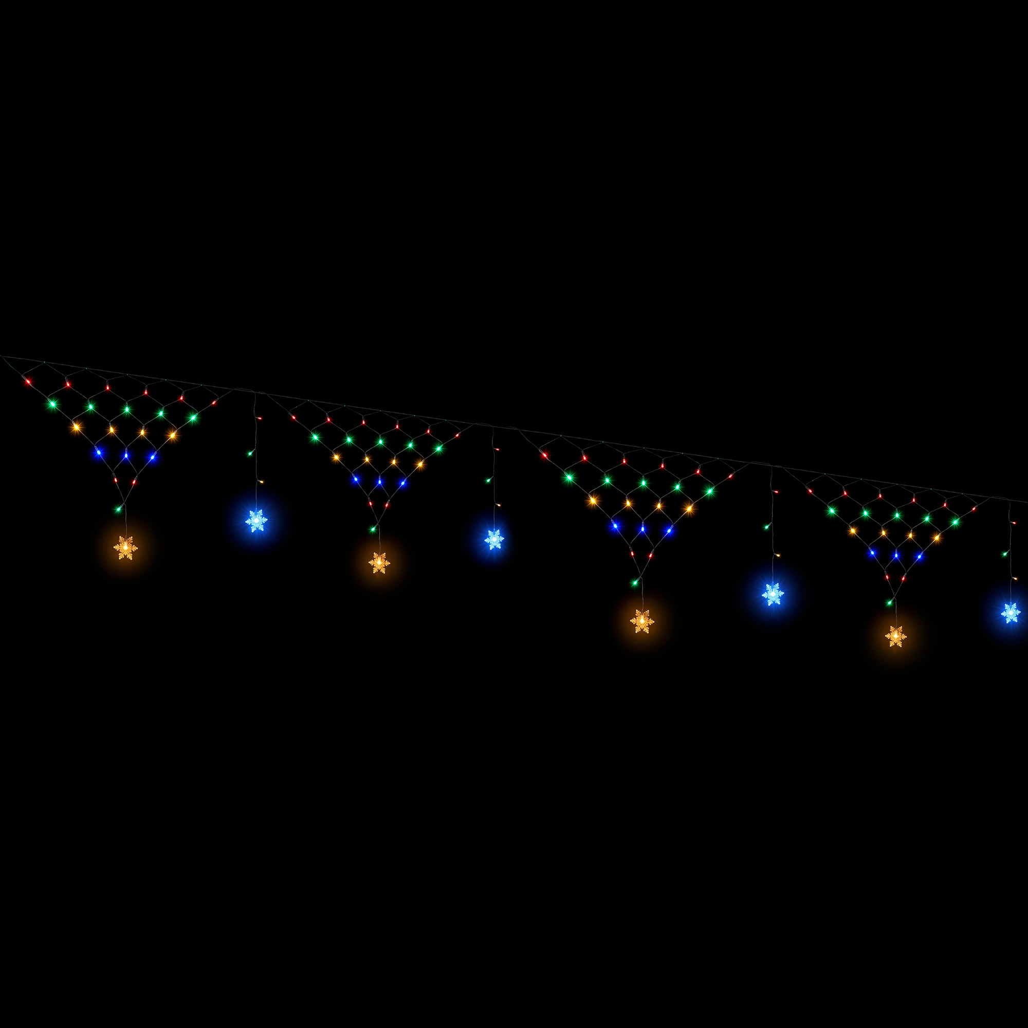 Jingle Jollys Christmas Lights Solar Fairy Lights Christmas Decorations Multicolour 4m