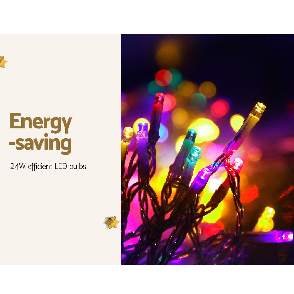 Jingle Jollys 100M Fairy String Lights 500 LED Multi-Coloured