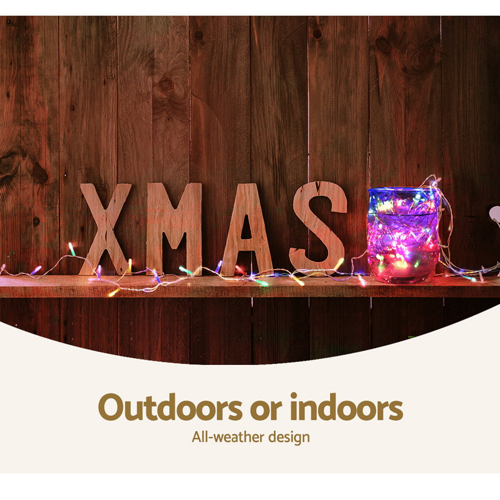 Jingle Jollys 100M Fairy String Lights 500 LED Multi-Coloured