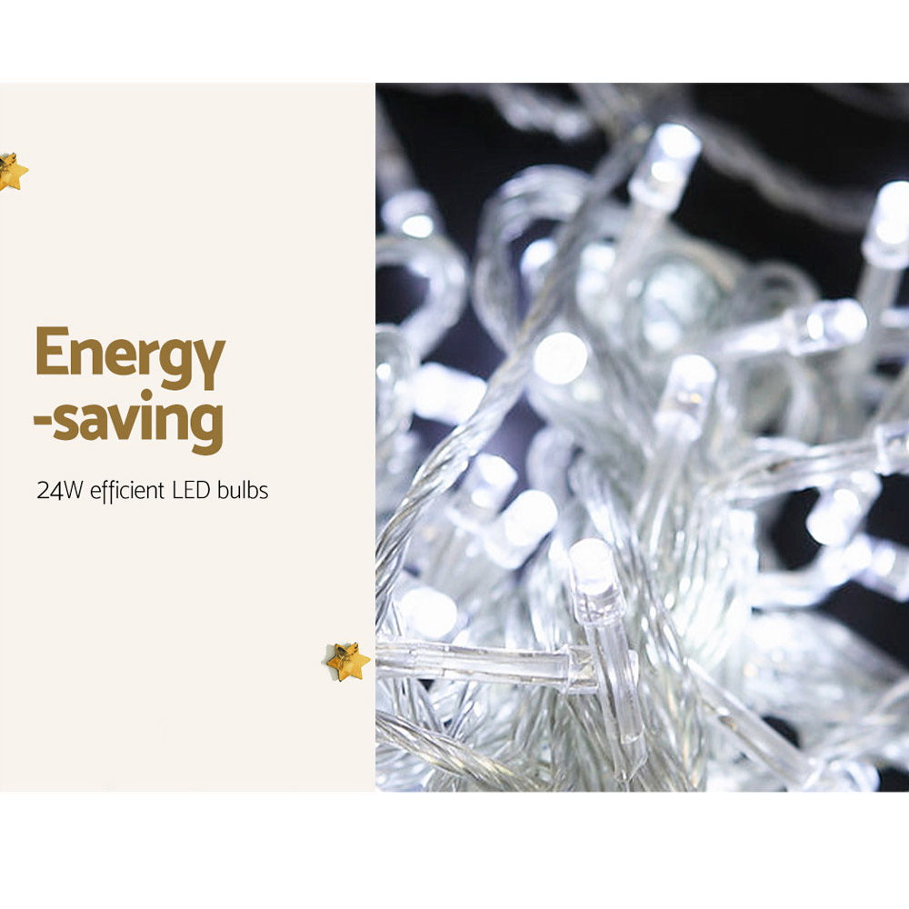 Jingle Jollys 100M String Fairy Lights 500 LED Cool White