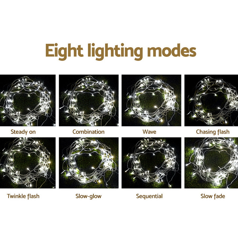 Jingle Jollys 100M String Fairy Lights 500 LED Cool White