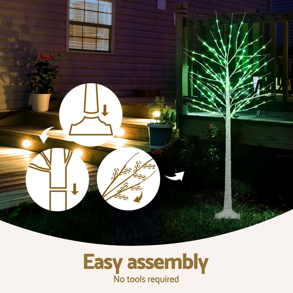 1.7m RGB LED 3D Twigs Christmas Tree, 7 Modes, Jingle Jollys